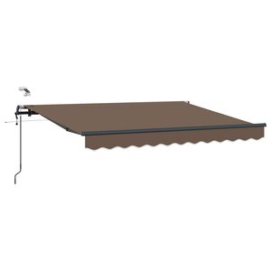 vidaXL Tessuto per Tenda Tortora 600 &times; 300 cm Poliestere