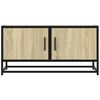 vidaXL Mobile TV Rovere Sonoma 80x34,5x40 cm Legno Multistrato Metallo
