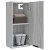 vidaXL Mobile da Bagno a Parete Grigio Sonoma 32x20x67 cm