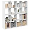 vidaXL Libreria Bianca 137,5x29x137,5 cm in Legno Multistrato