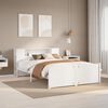 vidaXL Letto Libreria senza Materasso Bianco 120x200 cm Legno di Pino