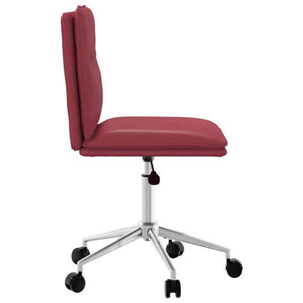 vidaXL Sedia da Pranzo Rosso Vino in Similpelle