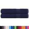 vidaXL Asciugamani FROGN 2 pz Blu Navy 100x200 cm 360 g/m&sup2;