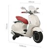 vidaXL Motocicletta Elettrica per Bambini Vespa GTS300 Bianca