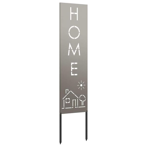 vidaXL Schermo per privacy in giardino Traforo Ruggine 32 x 140 cm