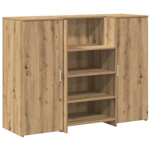 vidaXL Banco Reception Rovere Artigianale 135x50x103,5cm in Truciolato