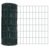 vidaXL Recinzione Euro Verde 0,8 x 10 m Ferro rivestito in PVC