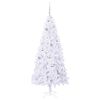 vidaXL Albero di Natale artificiale Bianco 180 cm PVC e Acciaio