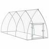 vidaXL Gabbia per Polli Argento 300x105x120 cm in Acciaio Zincato
