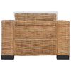 vidaXL Set Divani 2 pz con Cuscini in Rattan Naturale