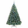 vidaXL Albero di Natale artificiale con 300 LED Verde 180 cm PE e PVC