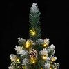 vidaXL Albero di Natale Artificiale Sottile con 300 LED 180 cm