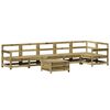 vidaXL Set Divani da Giardino 7 pz in Legno Impregnato di Pino