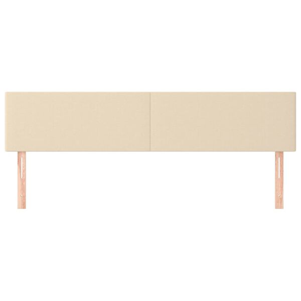vidaXL Testiera Crema 180x5x78/88 cm in Tessuto