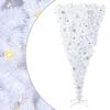 vidaXL Albero di Natale artificiale Bianco 180 cm PVC e Acciaio