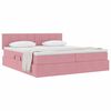 vidaXL Letto con Contenitore con materasso Rosa 90 x 200 cm