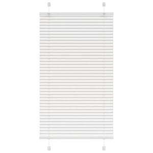 vidaXL Tenda Plissettata Bianca 80x150 cm Larghezza Tessuto 79,4 cm