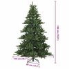 vidaXL Albero di Natale Artificiale con Rami Pieghevoli Verde 180 cm
