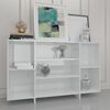vidaXL Credenza Bianco Lucido 120x30x75 cm in Truciolato