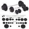 vidaXL Set Bilanciere e Manubri da 120 kg