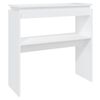 vidaXL Tavolino Consolle Bianco 80x30x80 cm in Legno Multistrato