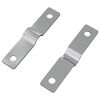 vidaXL Piastra di impatto 2 pz Argento 50 x 10 x 1,2 mm Ferro