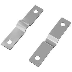 vidaXL Piastra di impatto 2 pz Argento 50 x 10 x 1,2 mm Ferro