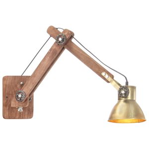 vidaXL Lampada da Parete Stile Industriale Ottone Rotonda E27