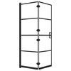vidaXL Pannello Doccia Pieghevole in ESG 100x140 cm Nero