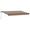 vidaXL Tenda retrattile Tortora 2,5 x 2 m Tessuto