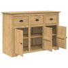 vidaXL Credenza con cassetto BODO Marrone miele 115,5 x 44 x 80 cm