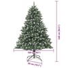 vidaXL Albero di Natale artificiale Verde 160 x 160 x 240 cm