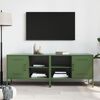 vidaXL Mobili TV 2pz Verde Oliva 68x39x50,5 cm in Acciaio