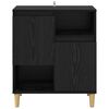 vidaXL Credenza Rovere nero 35 x 60 x 70 cm Legno multistrato