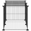 vidaXL Gabbia per Animali Domestici 8 Pannelli Nero 35x35 cm Acciaio