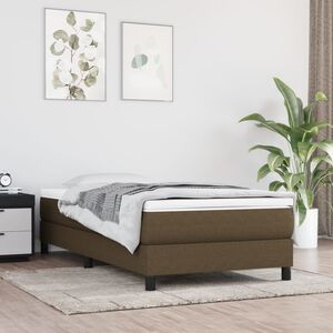 vidaXL Materasso a Molle Insacchettate Rigidit&agrave; Media Marrone Scuro 90x190x20 cm