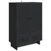 vidaXL Credenza Nero 66 x 34,5 x 95 cm Legno ingegnerizzato