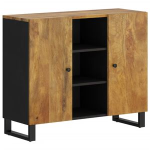 vidaXL Credenza con 2 Ante 90x33x75 cm in Legno Massello di Mango