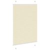 vidaXL Tenda Plissettata Crema 100x150 cm Larghezza Tessuto 99,4 cm