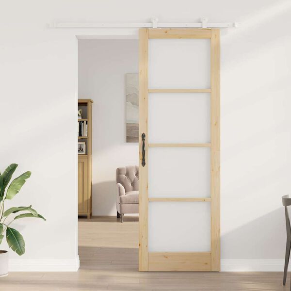 vidaXL Porta scorrevole ORKDAL Naturale 78 x 232 cm