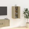 vidaXL Mobile Porta TV a Parete Rovere Sonoma 40x34,5x80 cm