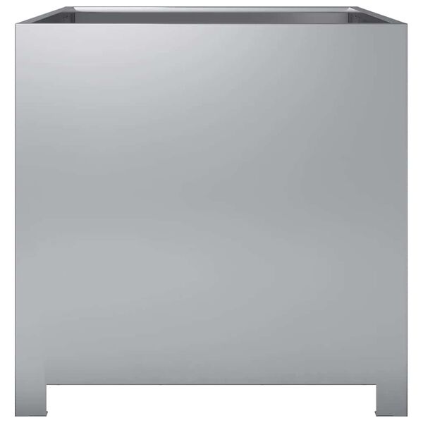 vidaXL Fioriera da Giardino 50x50x50 cm in Acciaio Zincato