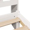 vidaXL Letto Libreria senza Materasso Bianco 140x190 cm Legno di Pino