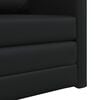 vidaXL Divano letto 60cm Nero Pelle Artificiale