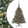 vidaXL Albero di Natale artificiale con 150 LED Verde 120 cm