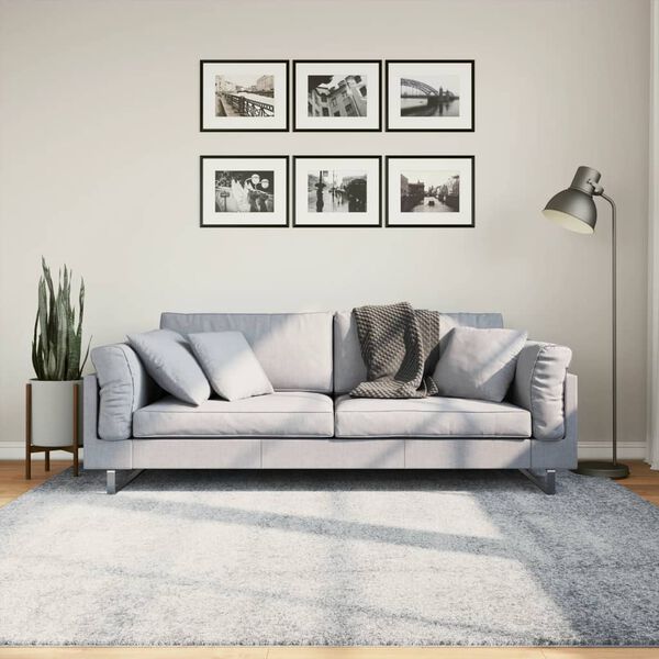 vidaXL Tappeto Shaggy PAMPLONA a Pelo Lungo Moderno Blu 200x200 cm