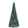 vidaXL Albero di Natale in tinsel con luci LED e base EKENAS 250 cm