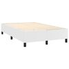 vidaXL Giroletto a Molle con Materasso Bianco 120x200 cm in Similpelle