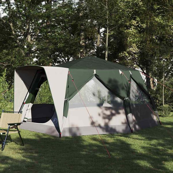 vidaXL Tenda Capanna con tetto Verde 400 x 350 x 212 cm