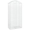 vidaXL Cesto Gabbione ad Arco 100x50x200/220 cm Ferro Zincato